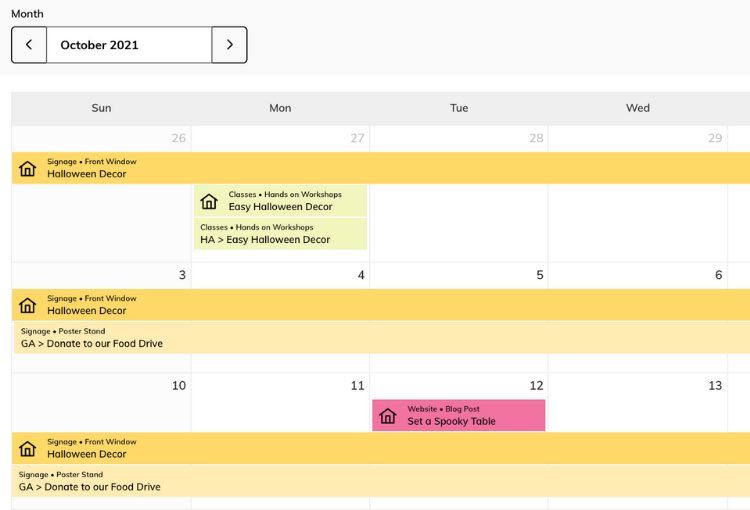 Marketing Calendar Software